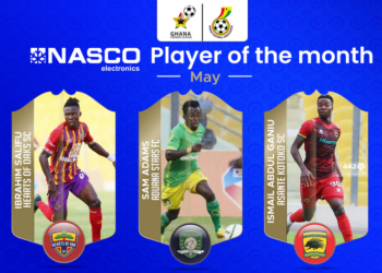 Nominees for Ghana premier league NASCO Player of the Month announced