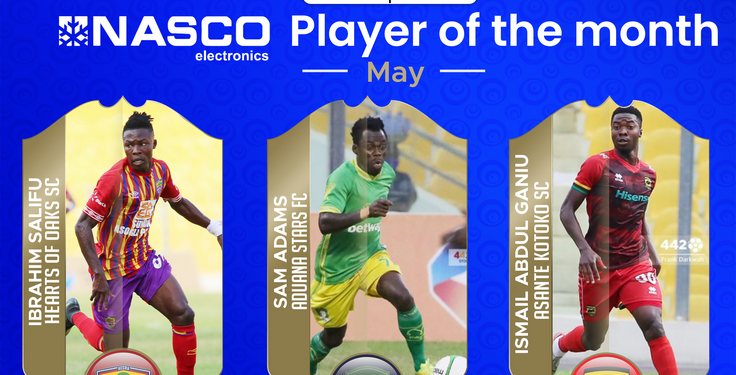 Nominees for Ghana premier league NASCO Player of the Month announced