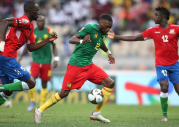 Host nation Cameroon beat Gambia to move to the semi-final
