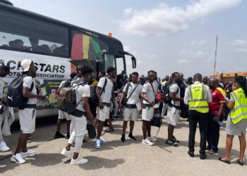 Ghana touch down in Abuja ahead of Nigeria clash
