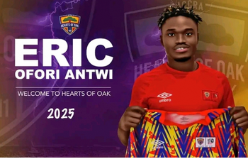 OFFICIAL: Hearts of Oak unveil Eric Ofori Antwi