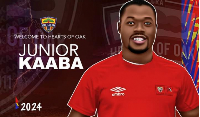 Hearts of Oak announce Junior Kaaba signing