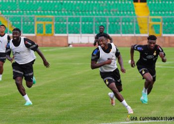 Ghana completes final training ahead of CAR clash