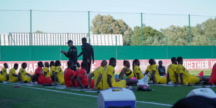 Black Stars stepped up preparations as twenty-four players train at Dragon Park ahead of Wales Match